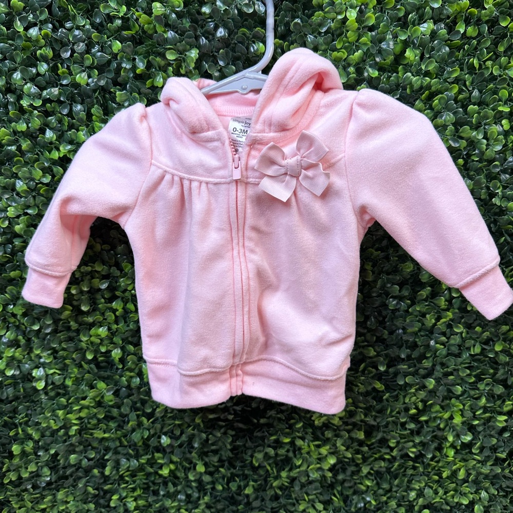 Pink Kids Hoodie with Bow nwot